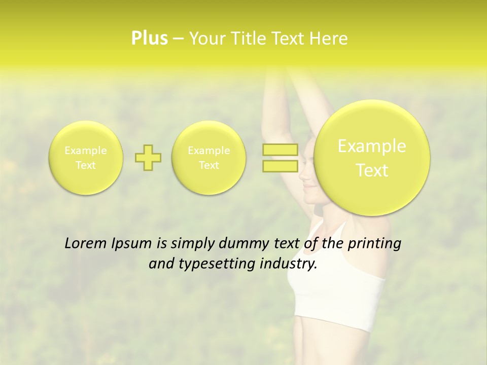 European Caucasian Blonde PowerPoint Template