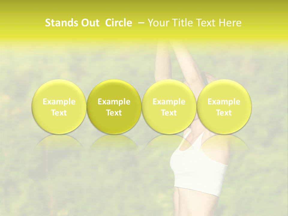 European Caucasian Blonde PowerPoint Template