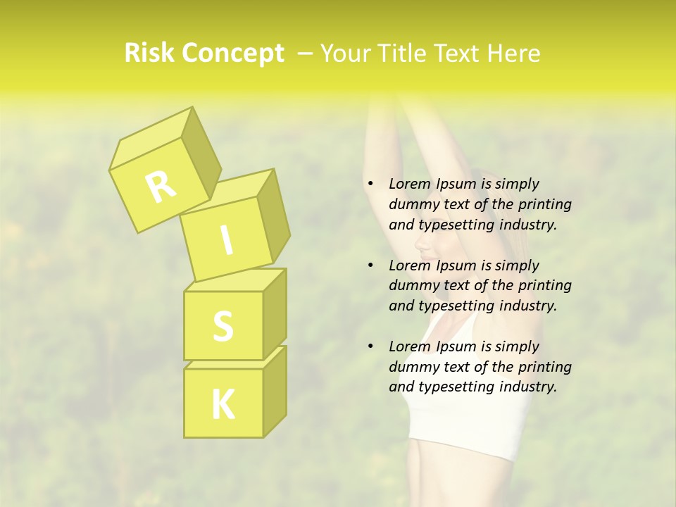 European Caucasian Blonde PowerPoint Template