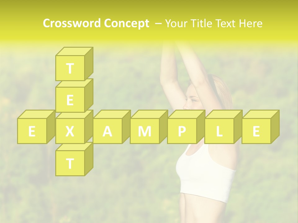 European Caucasian Blonde PowerPoint Template