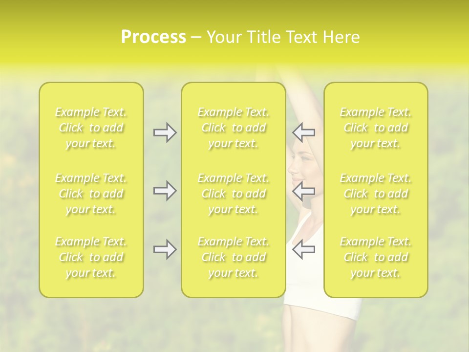European Caucasian Blonde PowerPoint Template