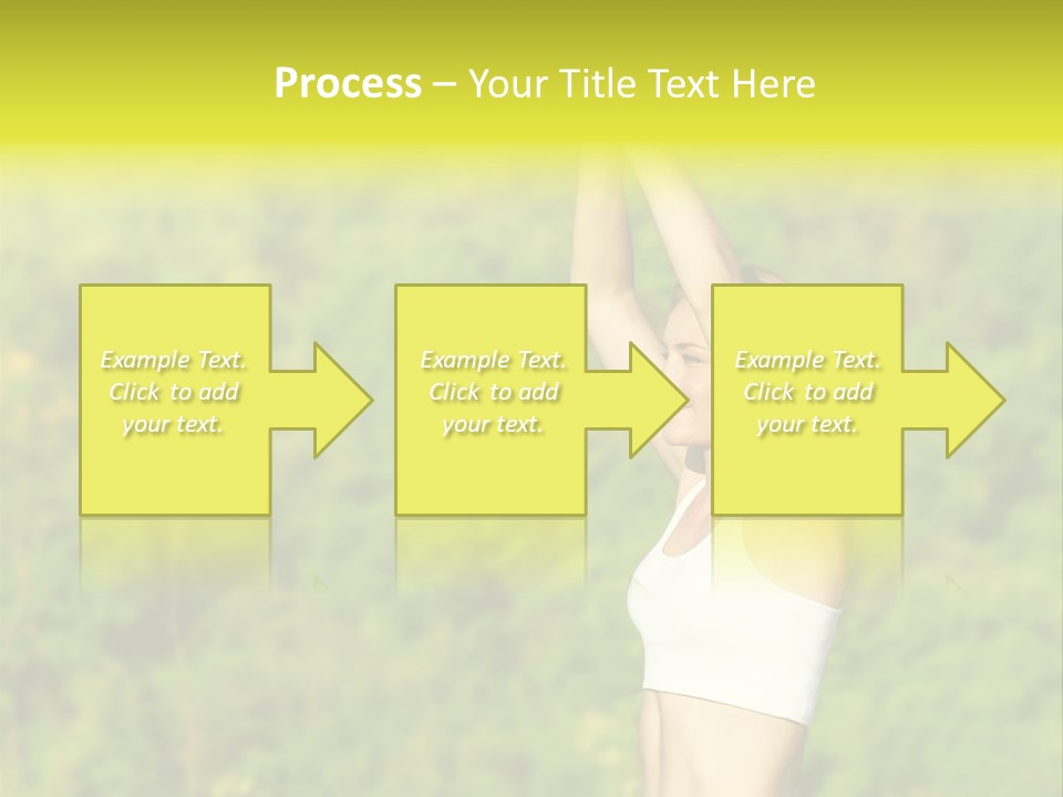 European Caucasian Blonde PowerPoint Template