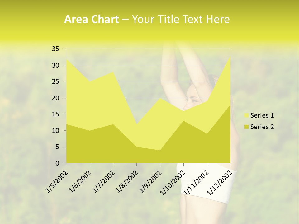 European Caucasian Blonde PowerPoint Template