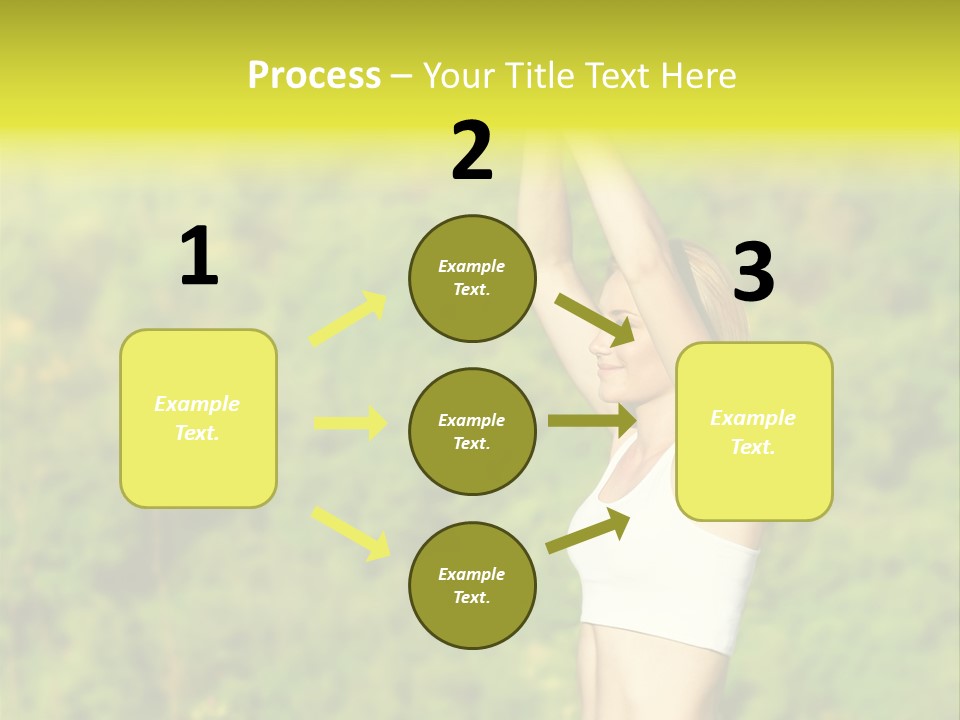 European Caucasian Blonde PowerPoint Template