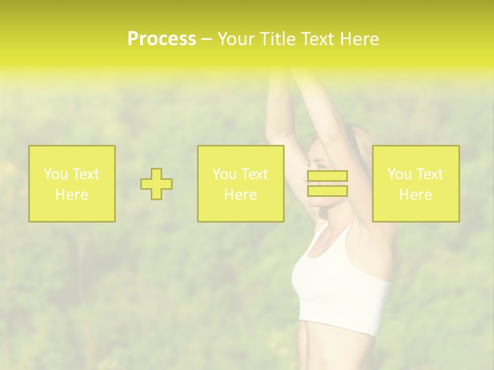 European Caucasian Blonde PowerPoint Template