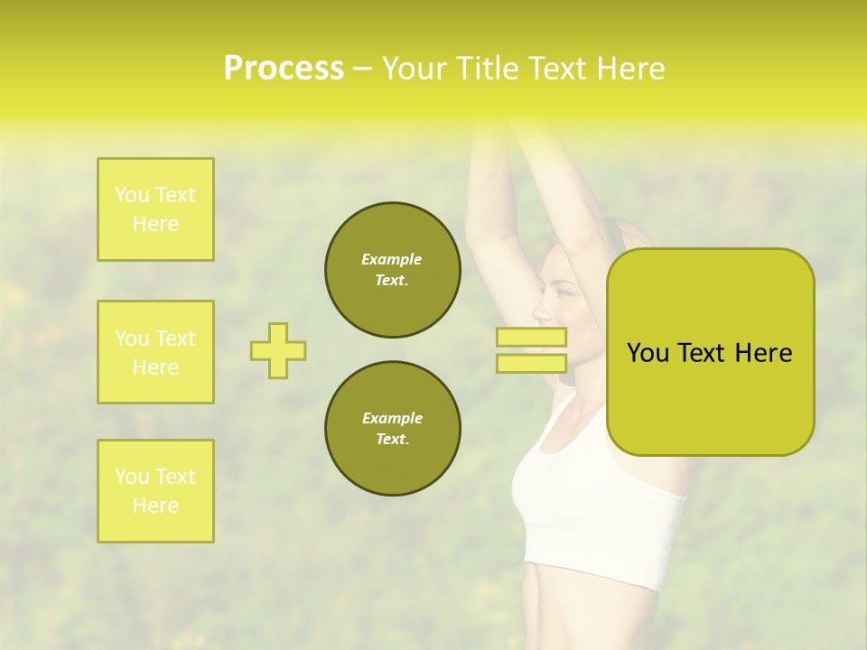 European Caucasian Blonde PowerPoint Template