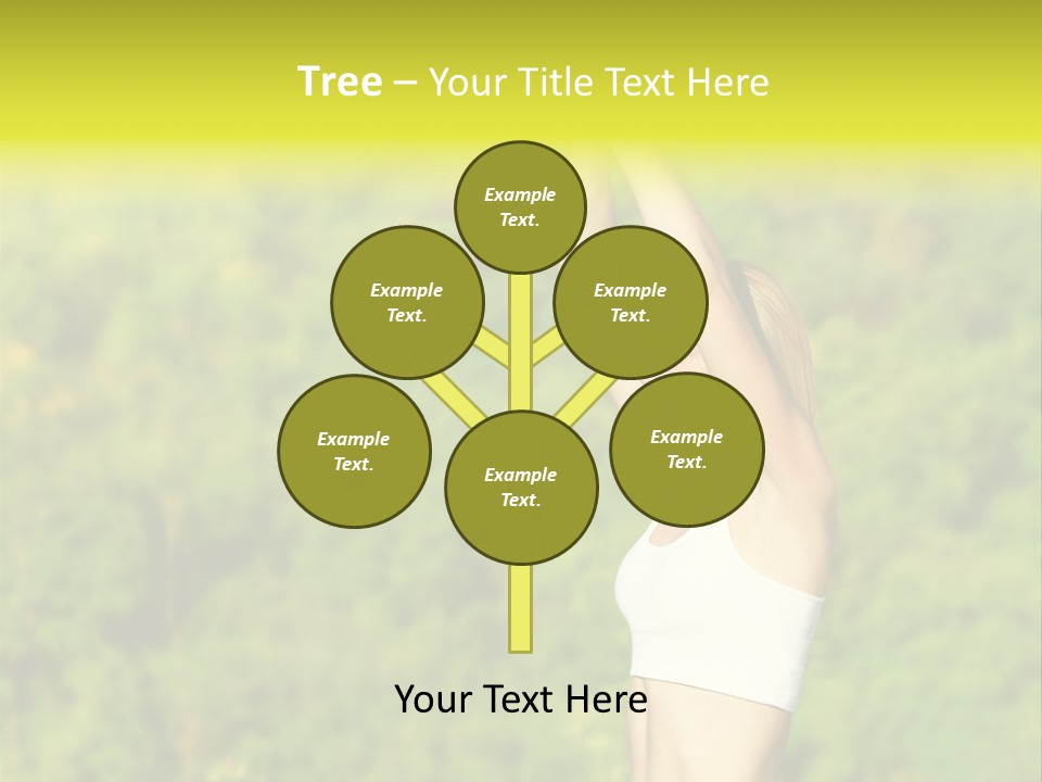 European Caucasian Blonde PowerPoint Template