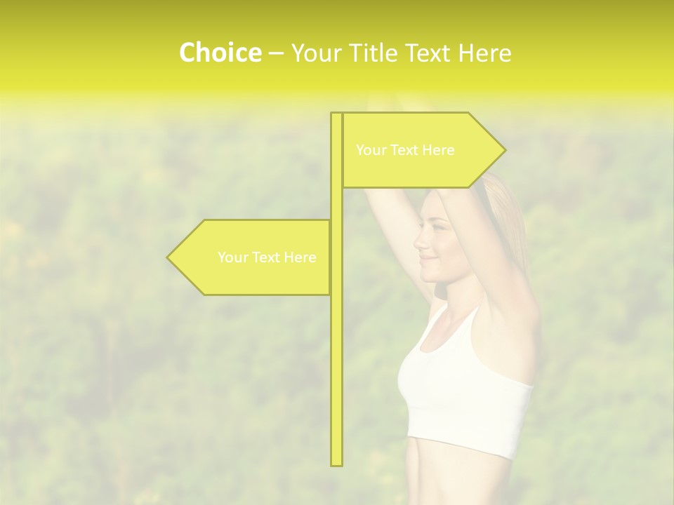 European Caucasian Blonde PowerPoint Template