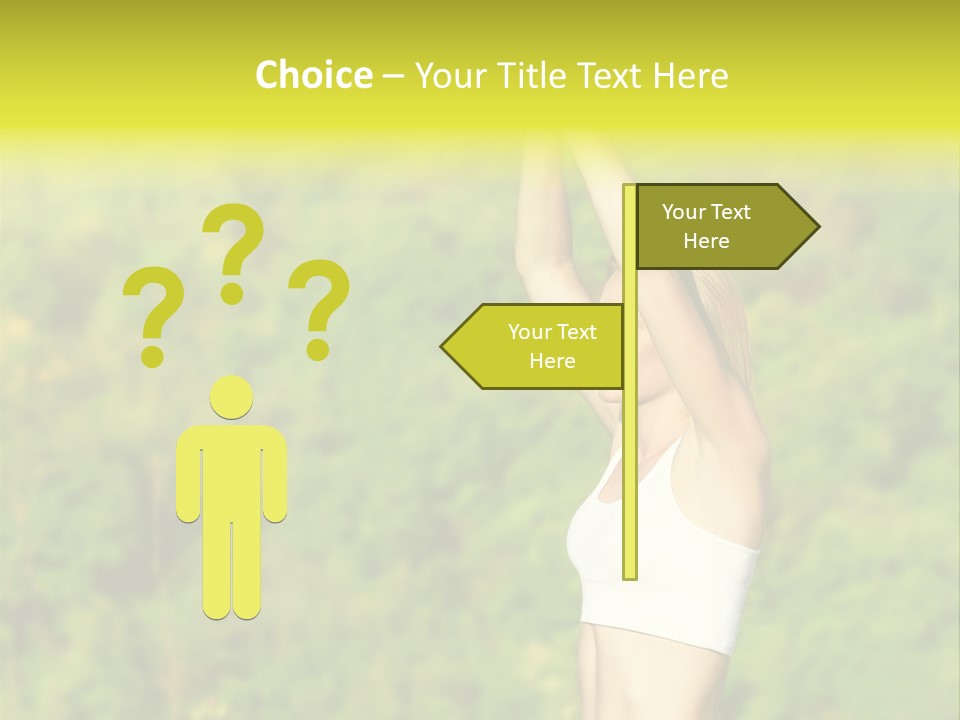 European Caucasian Blonde PowerPoint Template