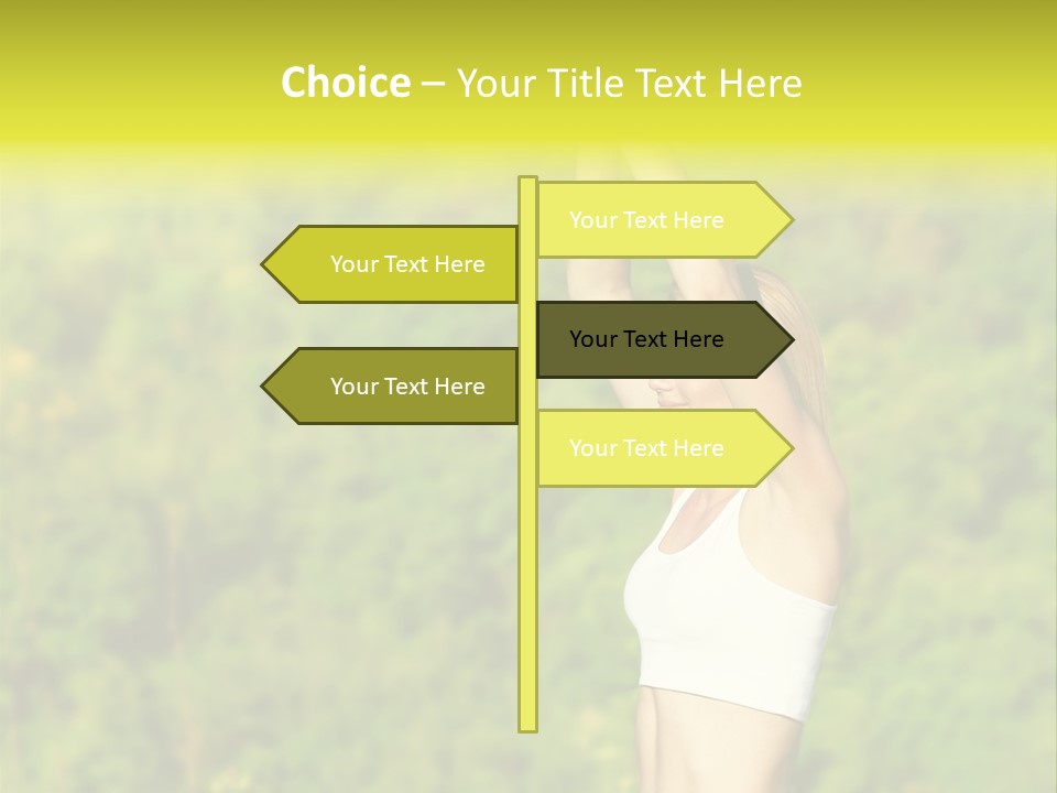 European Caucasian Blonde PowerPoint Template