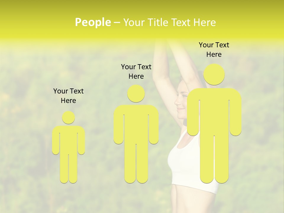 European Caucasian Blonde PowerPoint Template