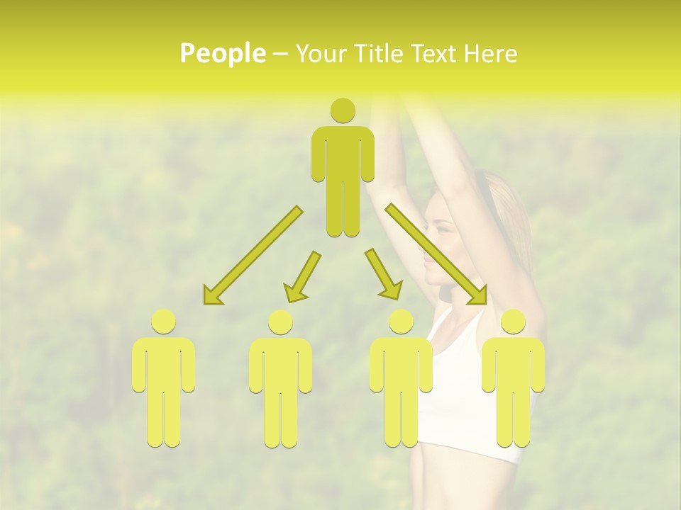 European Caucasian Blonde PowerPoint Template