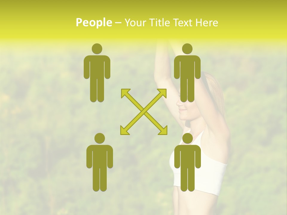 European Caucasian Blonde PowerPoint Template