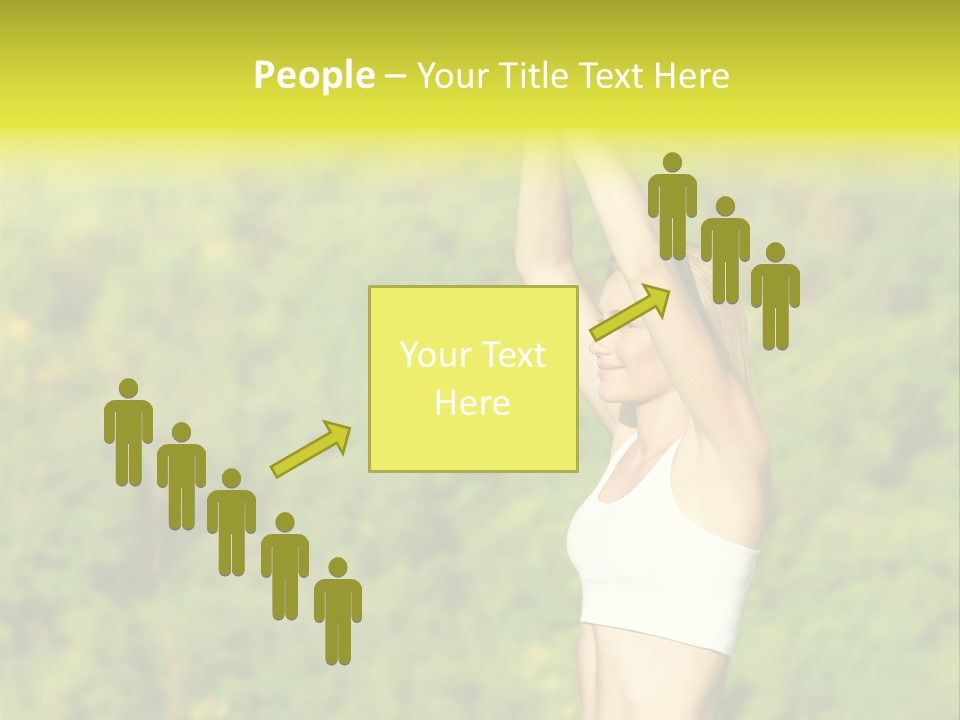 European Caucasian Blonde PowerPoint Template