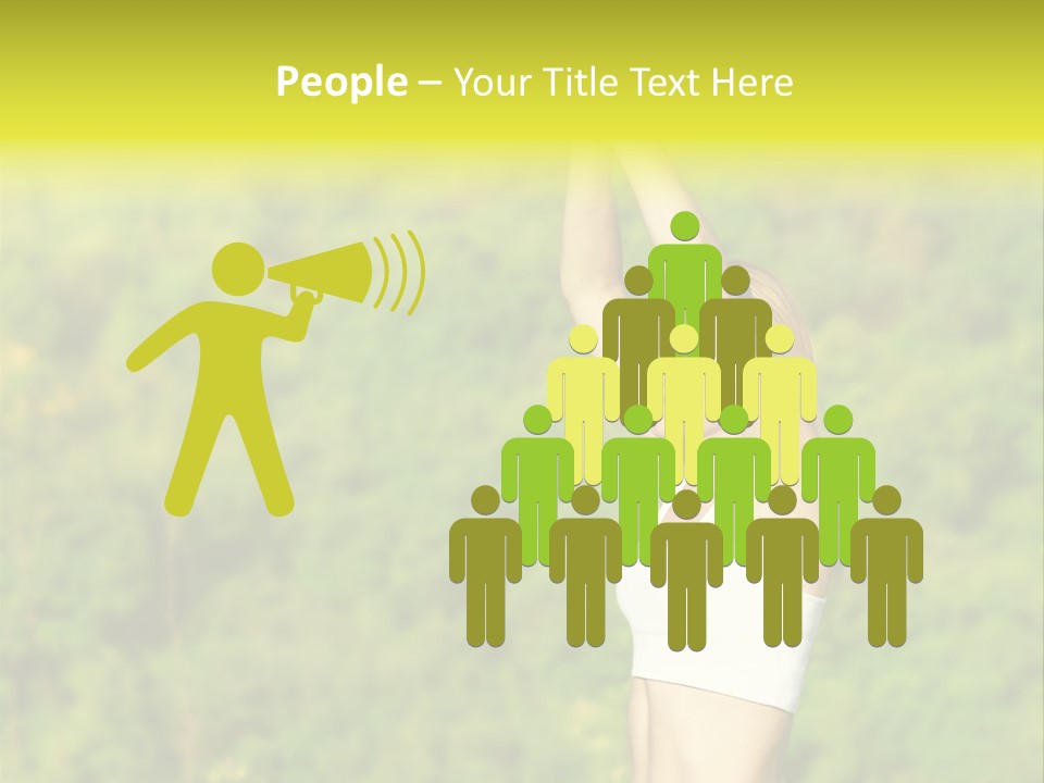 European Caucasian Blonde PowerPoint Template