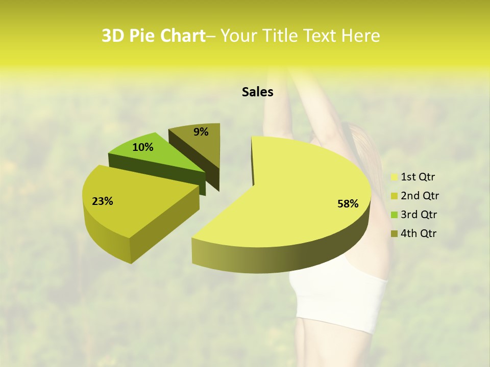 European Caucasian Blonde PowerPoint Template