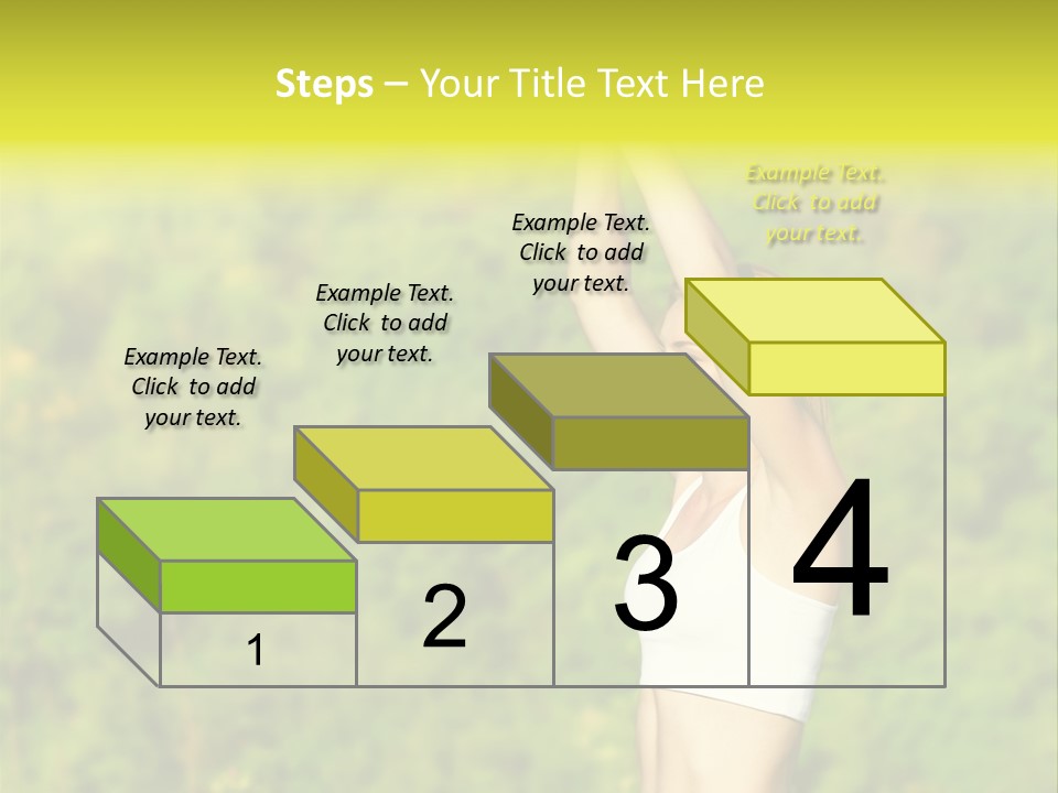 European Caucasian Blonde PowerPoint Template