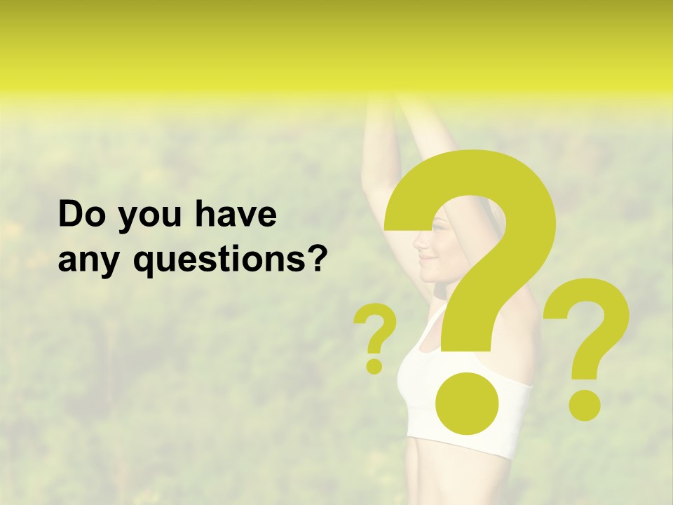 European Caucasian Blonde PowerPoint Template