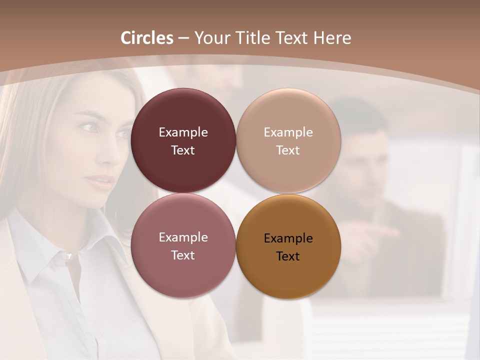 European Caucasian Blonde PowerPoint Template