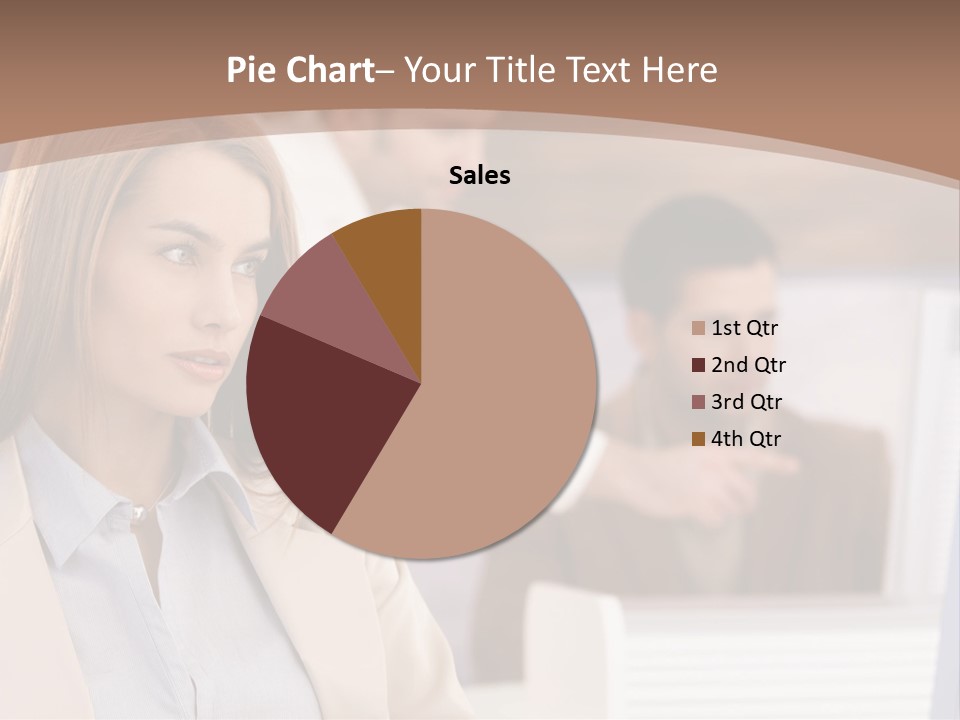 European Caucasian Blonde PowerPoint Template