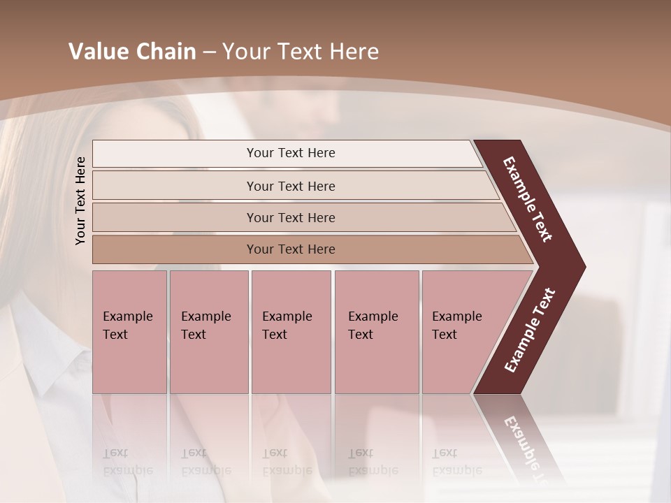 European Caucasian Blonde PowerPoint Template