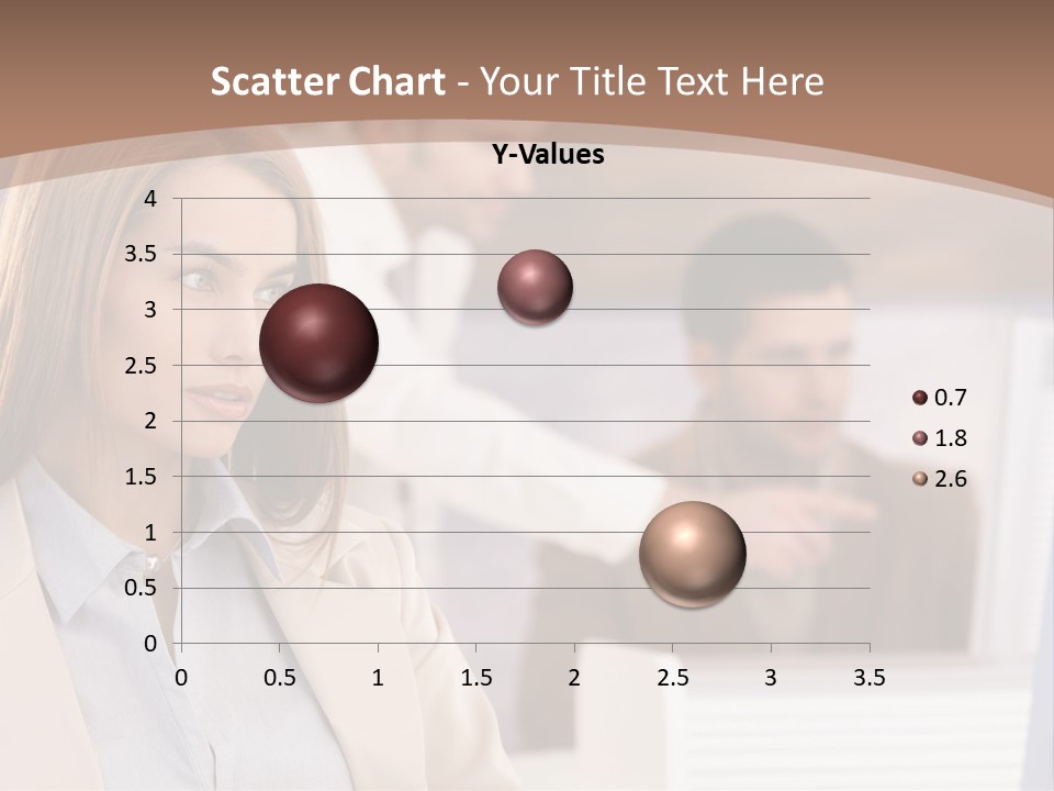 European Caucasian Blonde PowerPoint Template