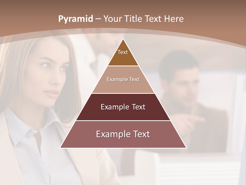 European Caucasian Blonde PowerPoint Template