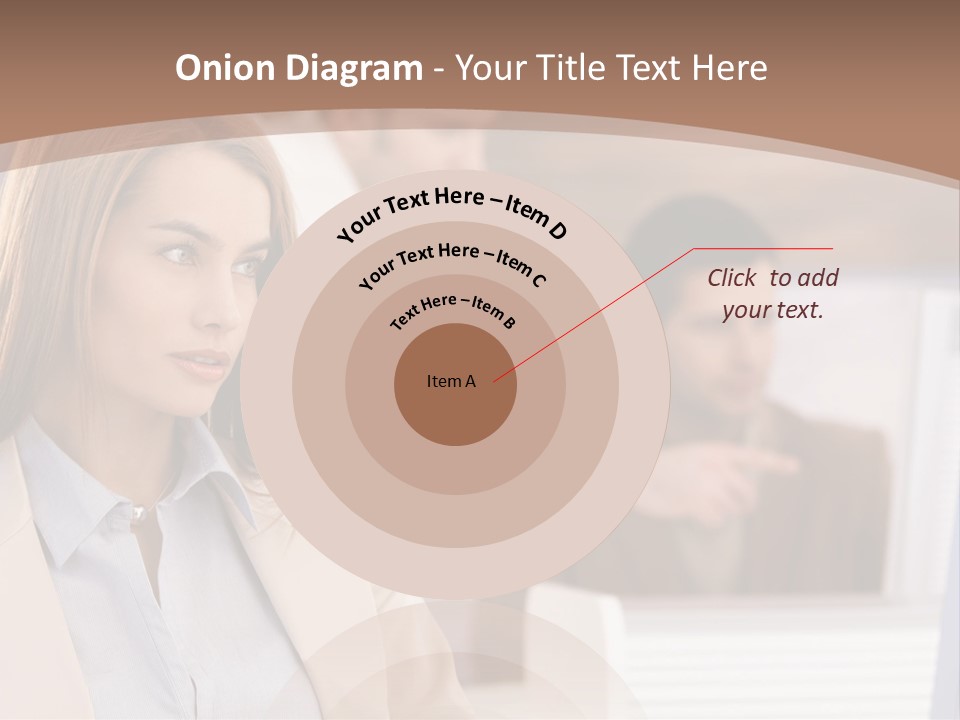 European Caucasian Blonde PowerPoint Template