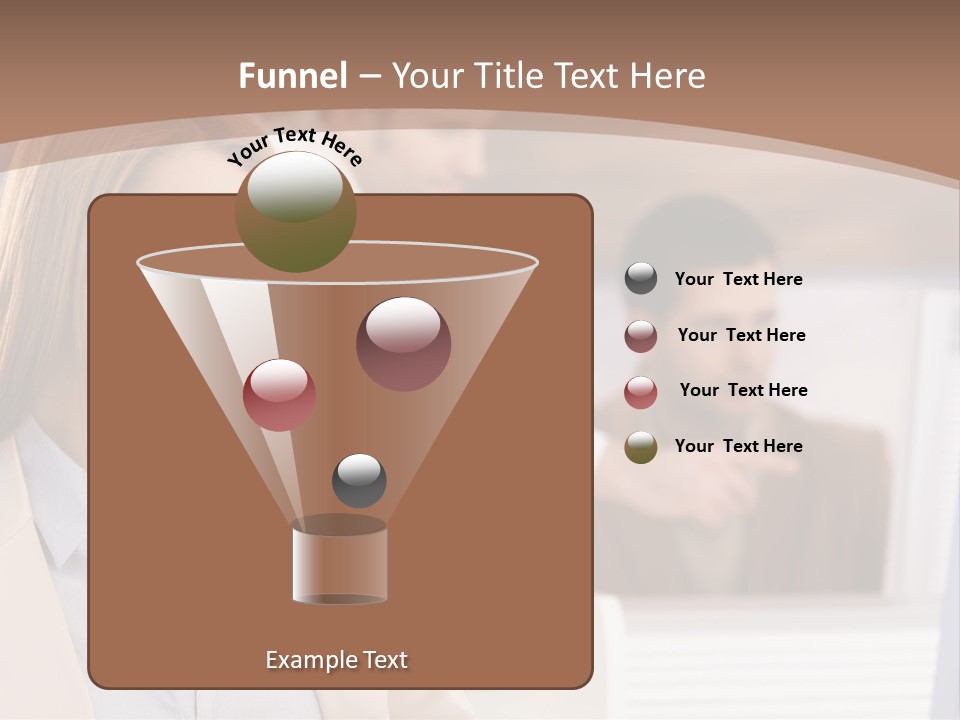 European Caucasian Blonde PowerPoint Template