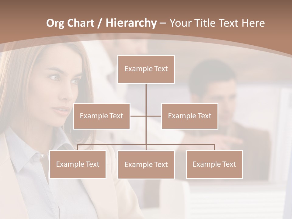 European Caucasian Blonde PowerPoint Template