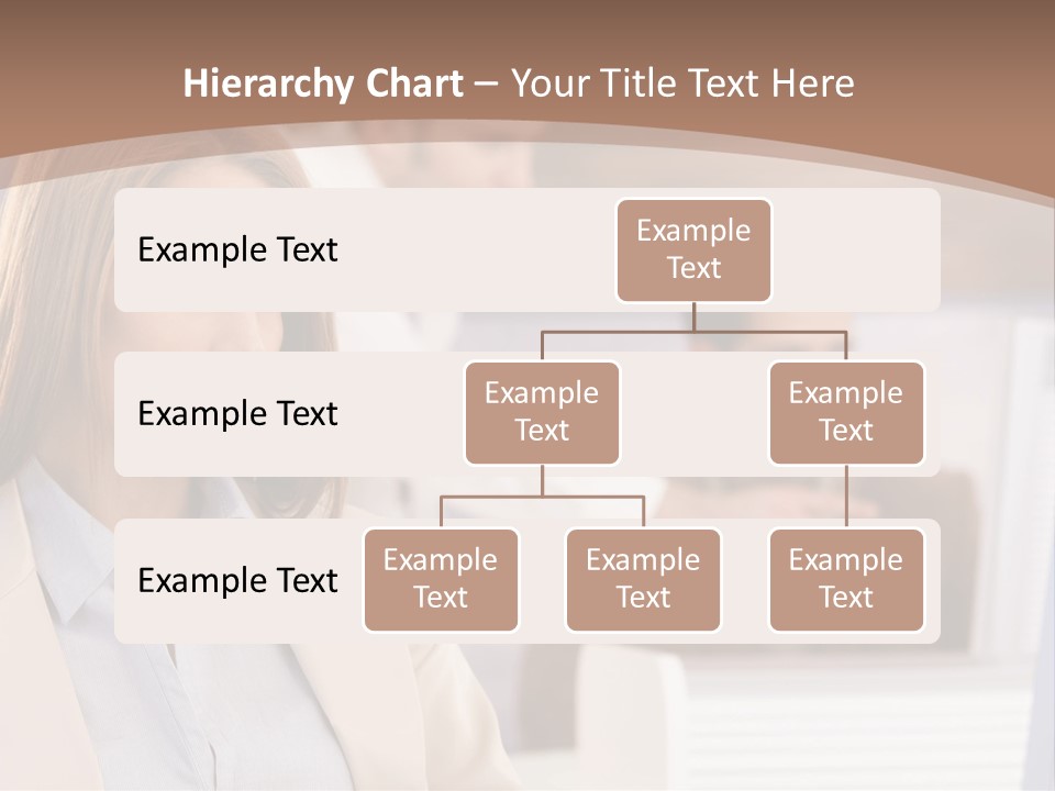 European Caucasian Blonde PowerPoint Template