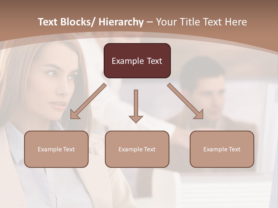 European Caucasian Blonde PowerPoint Template