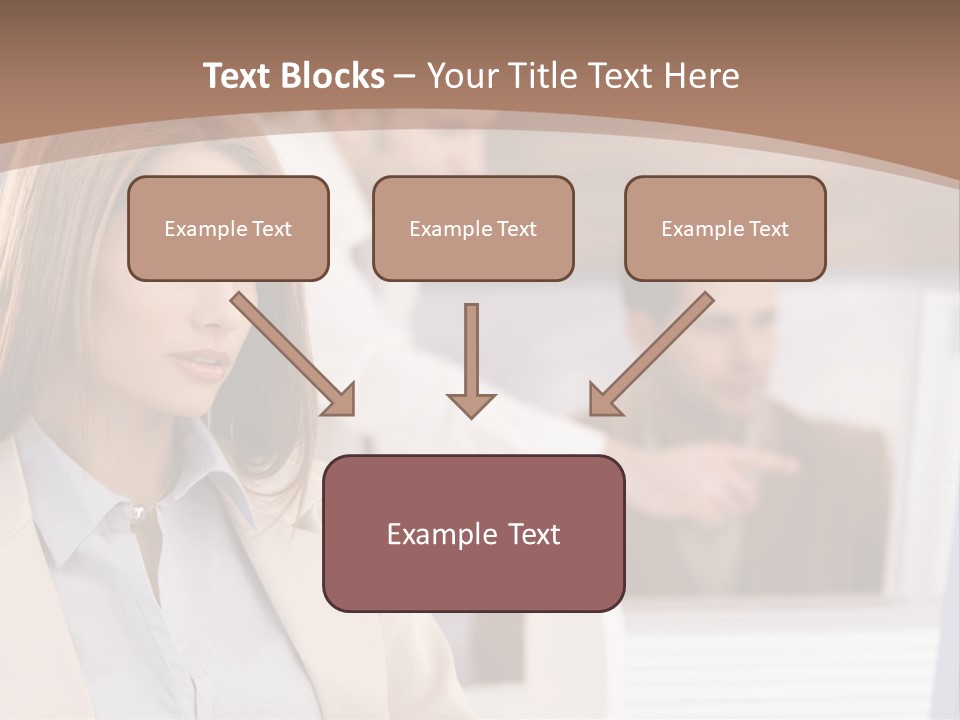 European Caucasian Blonde PowerPoint Template