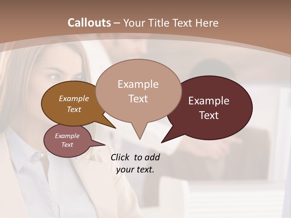 European Caucasian Blonde PowerPoint Template