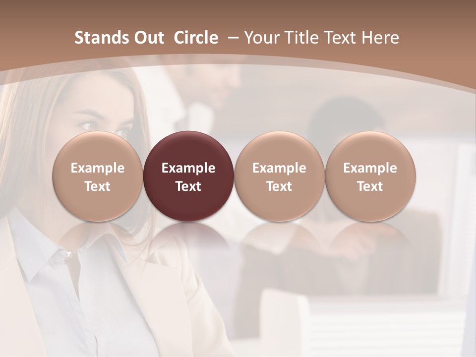 European Caucasian Blonde PowerPoint Template