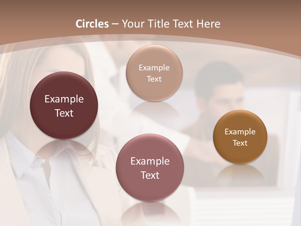 European Caucasian Blonde PowerPoint Template