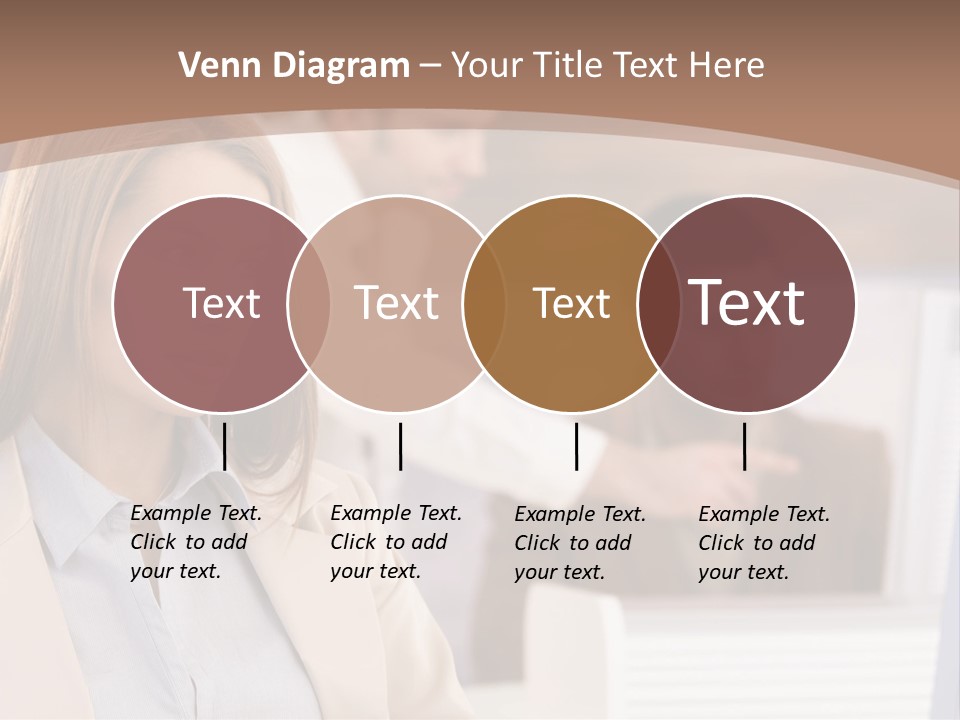 European Caucasian Blonde PowerPoint Template