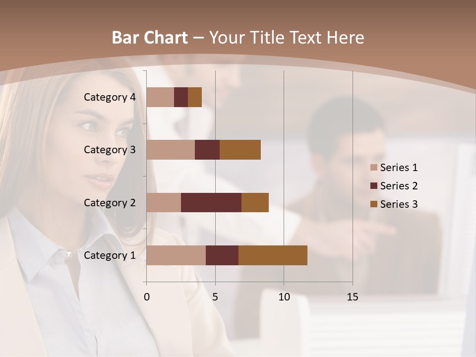 European Caucasian Blonde PowerPoint Template