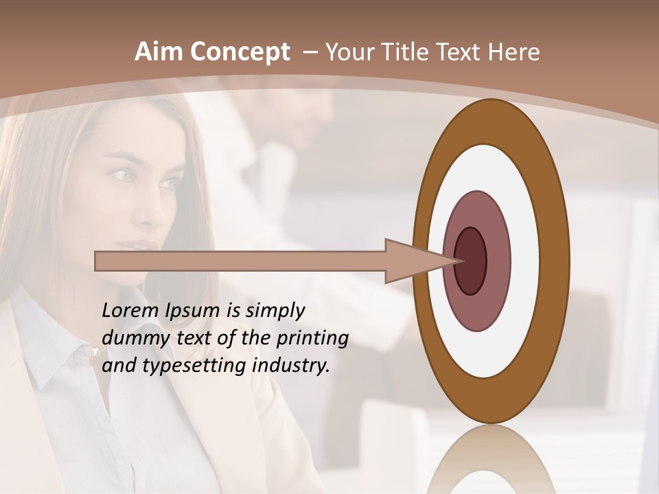 European Caucasian Blonde PowerPoint Template