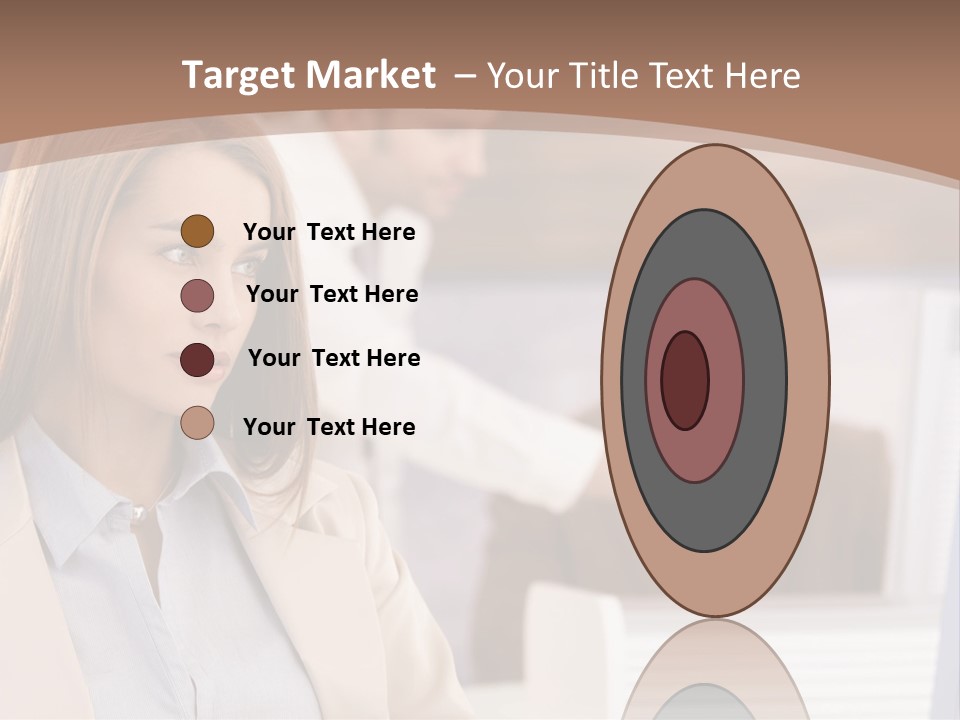 European Caucasian Blonde PowerPoint Template