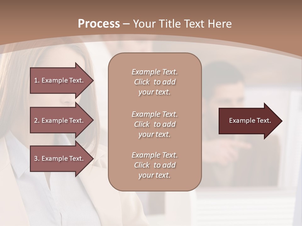 European Caucasian Blonde PowerPoint Template
