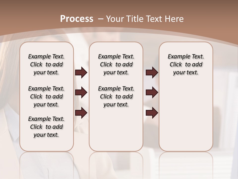 European Caucasian Blonde PowerPoint Template