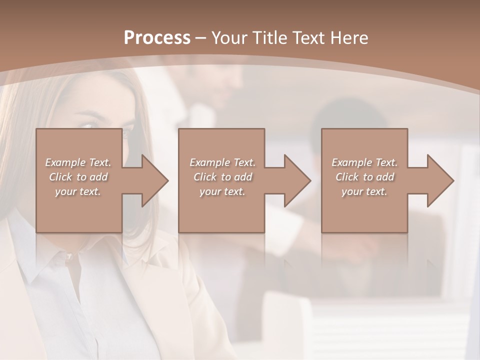 European Caucasian Blonde PowerPoint Template