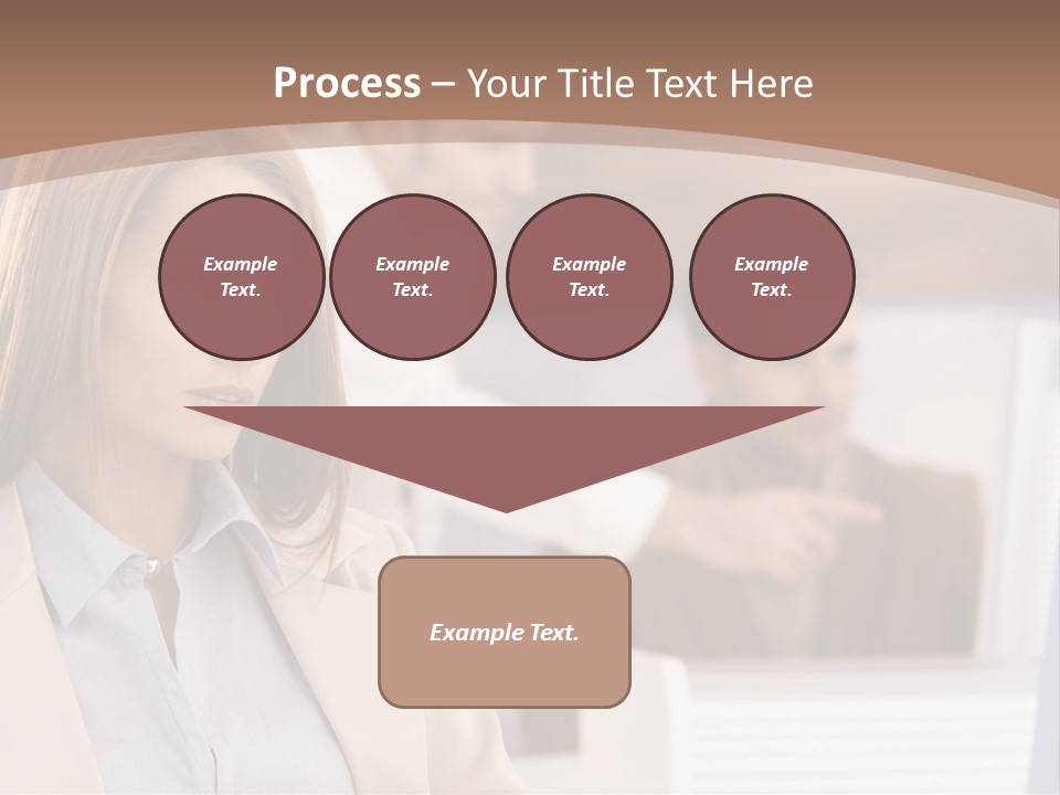 European Caucasian Blonde PowerPoint Template