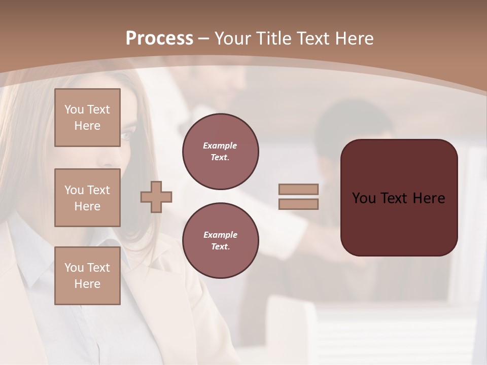 European Caucasian Blonde PowerPoint Template