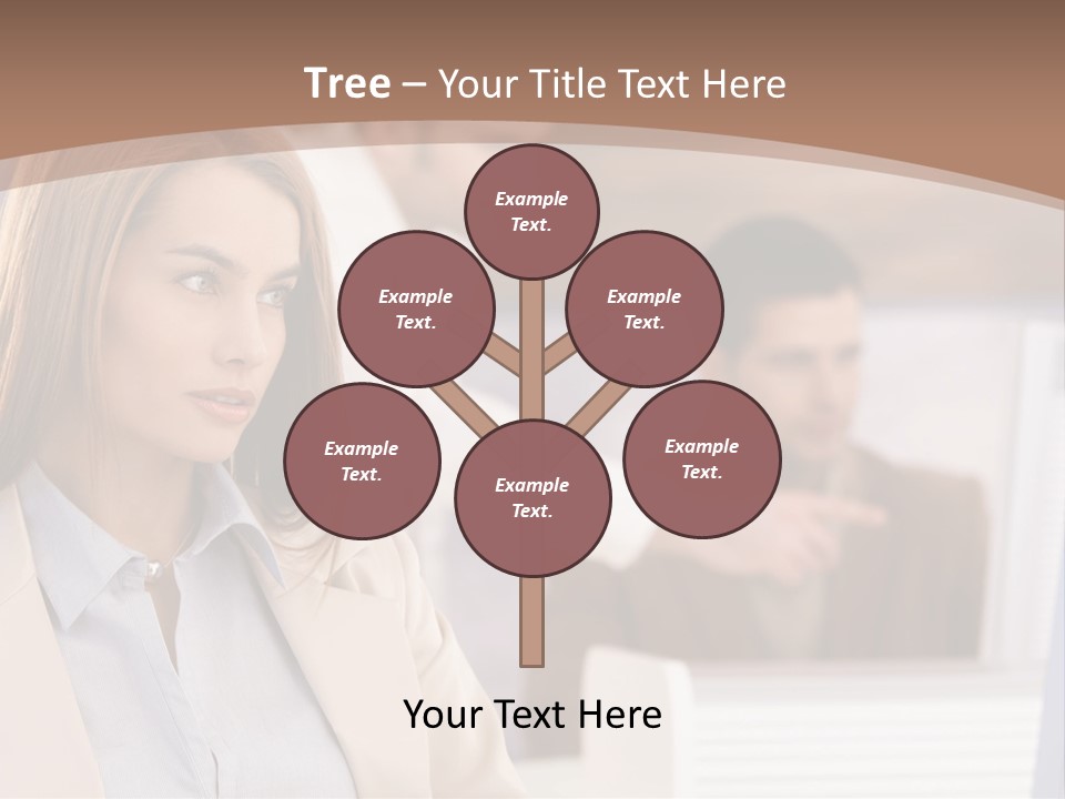 European Caucasian Blonde PowerPoint Template