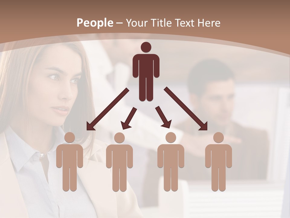 European Caucasian Blonde PowerPoint Template