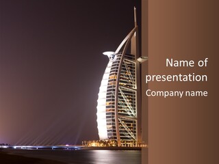 Outdoor Modern Gulf PowerPoint Template