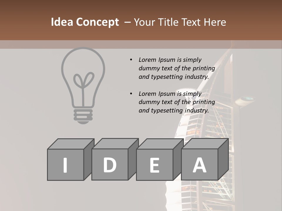 Outdoor Modern Gulf PowerPoint Template