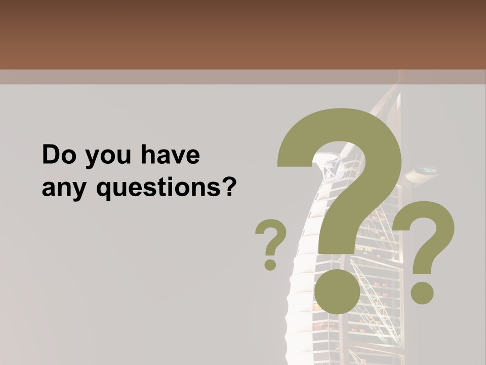 Outdoor Modern Gulf PowerPoint Template